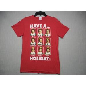Delta Red Festive Holiday Graphic Elf Movie T Shirt Men Size Small‎